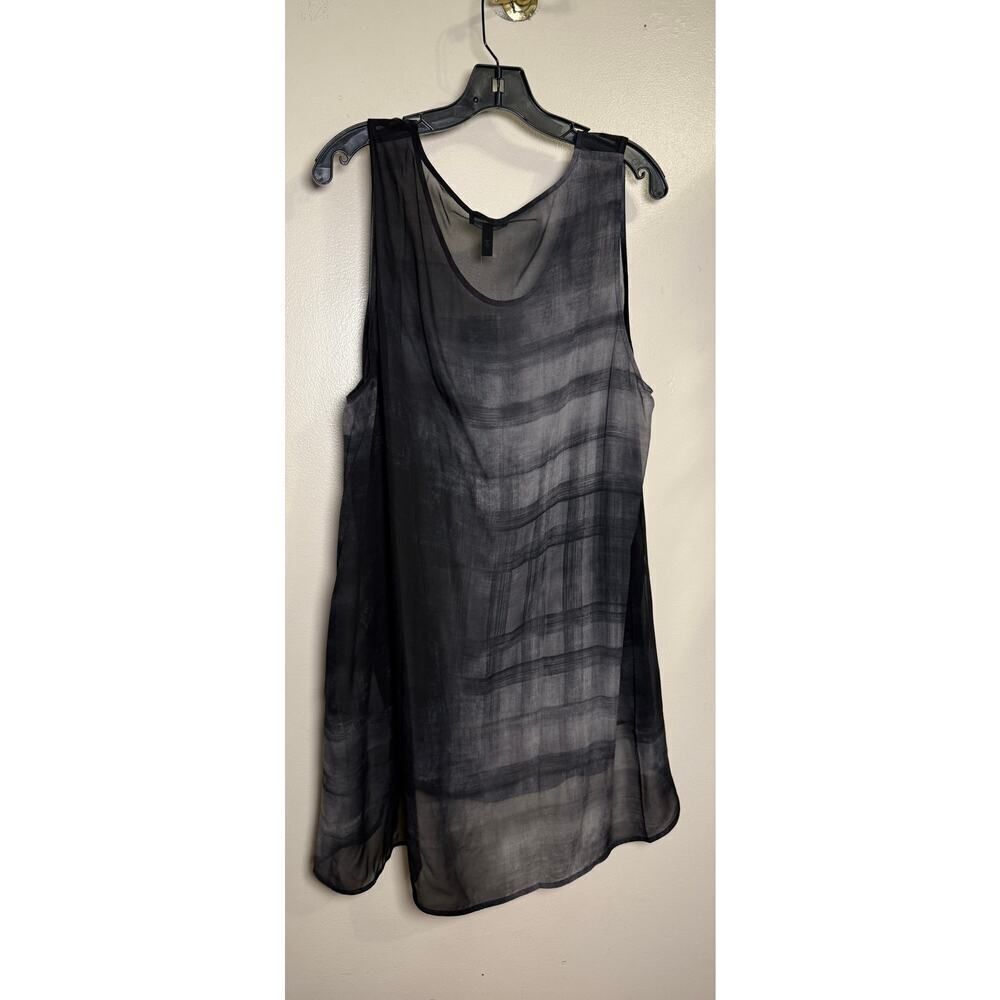NWT Eileen Fisher Oxidized Printed Silk Roundneck Tunic Top Sz. XL - Picture 7 of 7